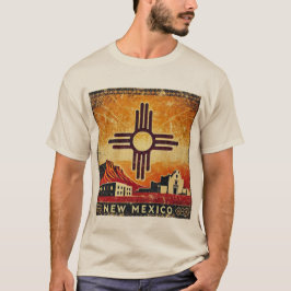 Distress Grunge New mexico T Shirt
