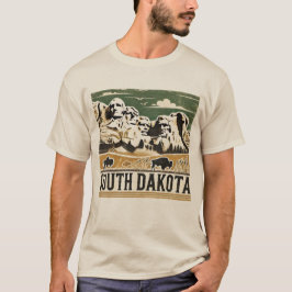 Distress Grunge South Dakota T Shirt