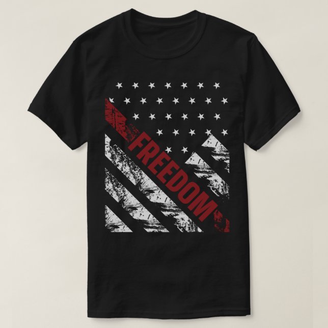 Distress Grunge USA Freedom T Shirt (Design framsida)