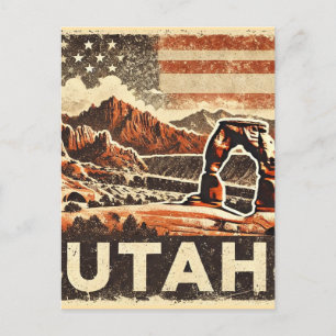 Distress Grunge Utah Vykort