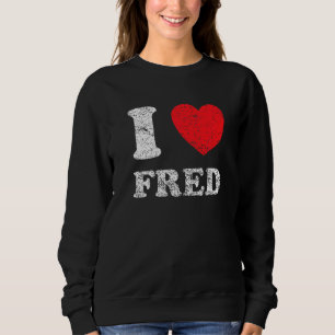 Distress Grunge Worn Out Stil I Kärlek Fred T Shirt