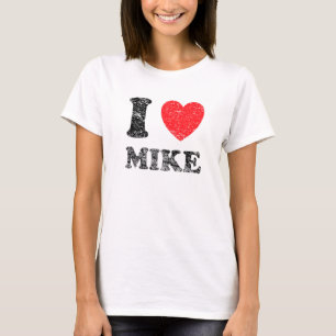 Distress Grunge Worn Out Stil I Kärlek Mike T Shirt