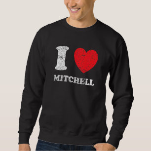 Distress Grunge Worout Stil I Kärlek Mitchell Lång Ärmad Tröja