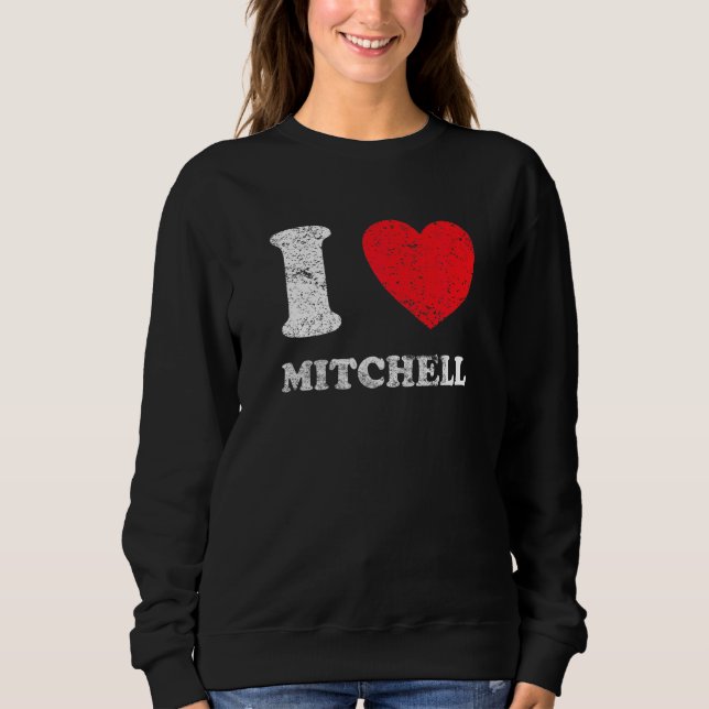 Distress Grunge Worout Stil I Kärlek Mitchell T Shirt (Framsida)