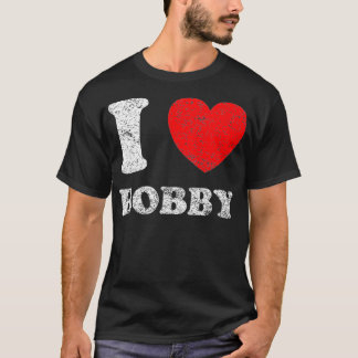 Distress Grunge Worut Out Stil I Kärlek Bobby Prem T Shirt