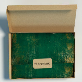 Distress Guld Emerald Deep Grönt Tropical Presentpapper