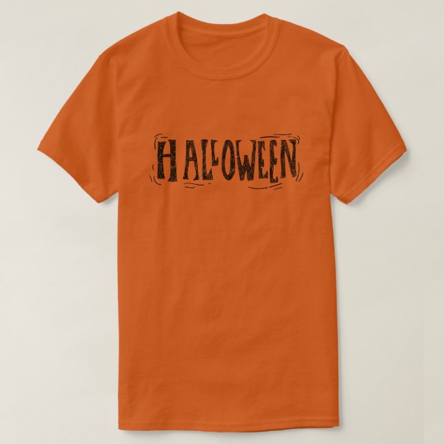 Distress Halloween Glitter T-Shirt (Design framsida)