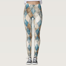 Distress Harlequin Leggings