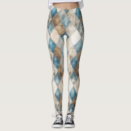 Distress Harlequin Leggings