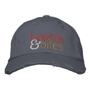 Distress Hat med broderad logotyp Keps