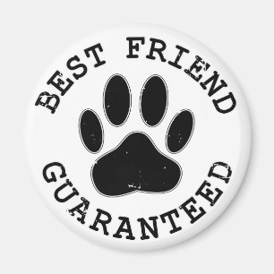 Distress Hund Best Friend Garanteed Magnet