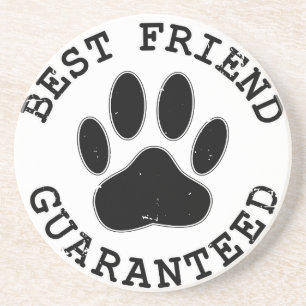 Distress Hund Best Friend Garanteed Underlägg Sandsten