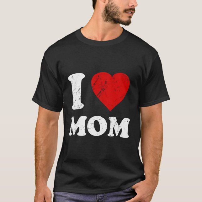 Distress i Kärlek Mamma T Shirt (Framsida)