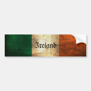 Distress Irish Flagga Bildekal