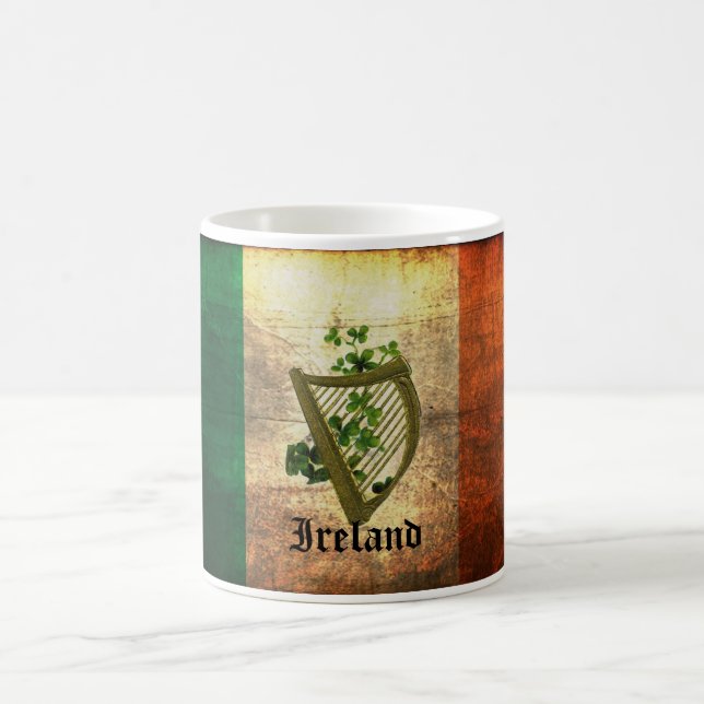 Distress Irish Flagga Kaffemugg (Center)