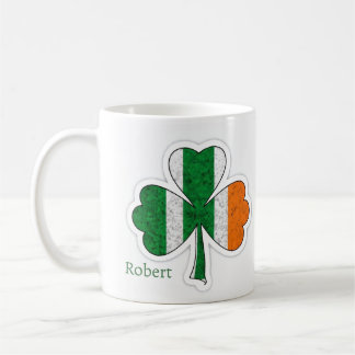 Distress Irish Flagga Shamrock Kaffemugg