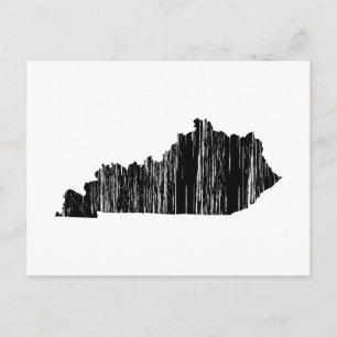 Distress Kentucky State-kontur Vykort