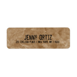 Distress Kraft Pappra Returetiketter Returadress Etikett