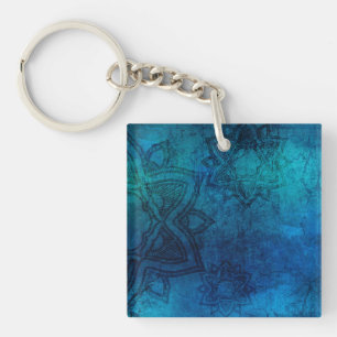 Distress Light Blue Mandala Mönster
