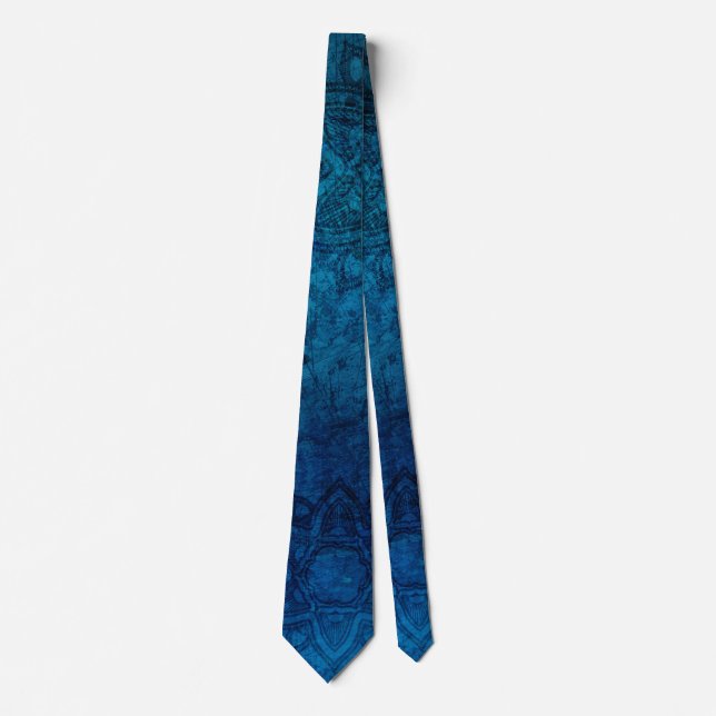 Distress Light Blue Mandala Mönster Slips (Framsida)