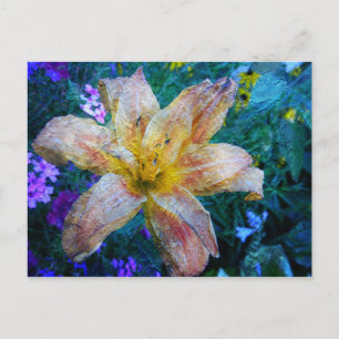 Distress Lily Art vykort