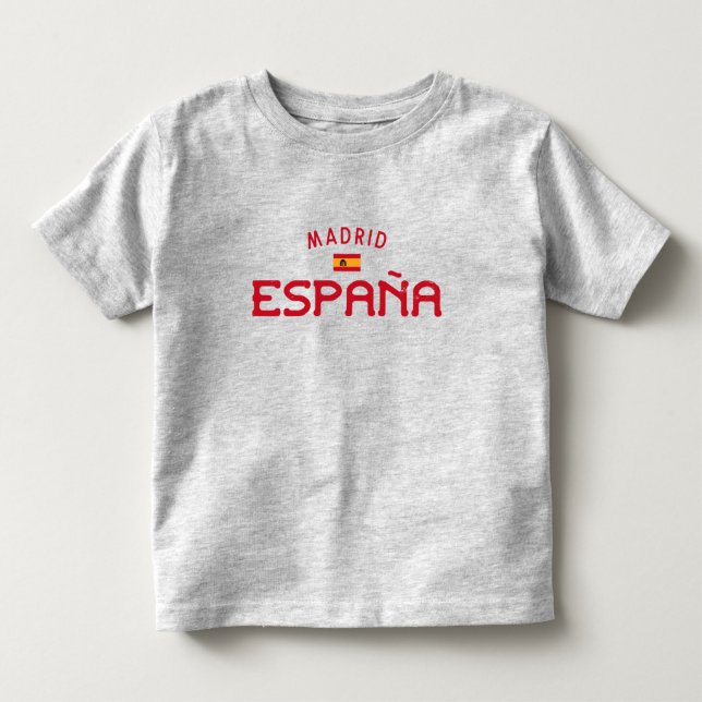 Distress Madrid Spain (España) T Shirt (Framsida)