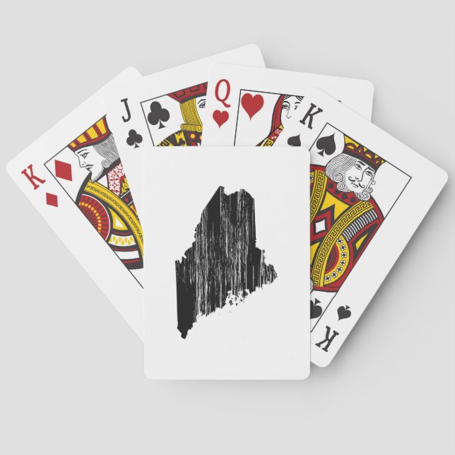 Distress Maine State-kontur Casinokort (Baksidan)