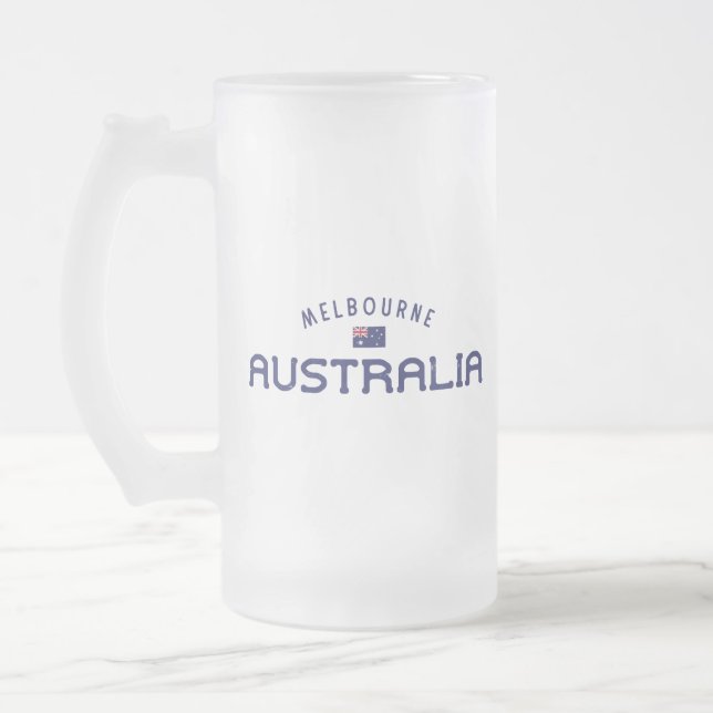 Distress Melbourne Australien Frostat Ölglas (Vänster)