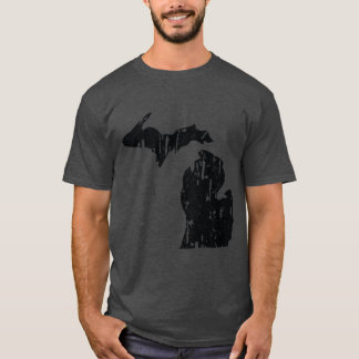 Distress Michigan-statens utkast Oversized T Shirt