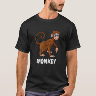 Distress Monkey Animal Zookepers Boys Girls T Shirt