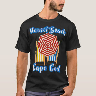 Distress Nauset Beach Summer Vacation Stripe Um T Shirt