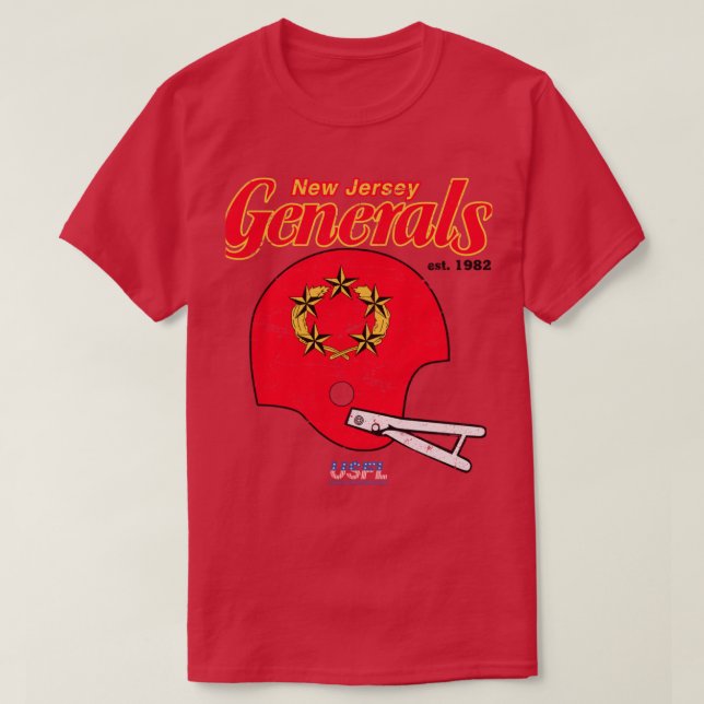 Distress New Jersey Generals T Shirt (Design framsida)