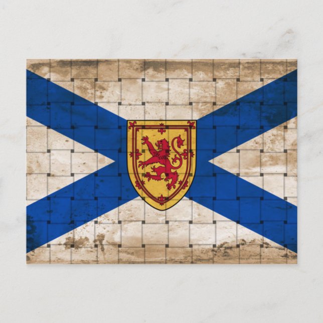 Distress Nova Scotia Flagga Vykort (Framsida)