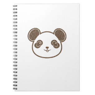 Distress Panda Bear Anteckningsbok