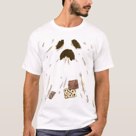 Distress Patchwork Ghost T Shirt