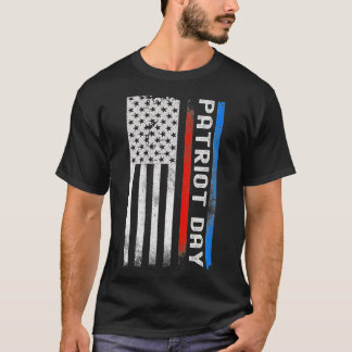 Distress Patriot Day American Flagga T Shirt