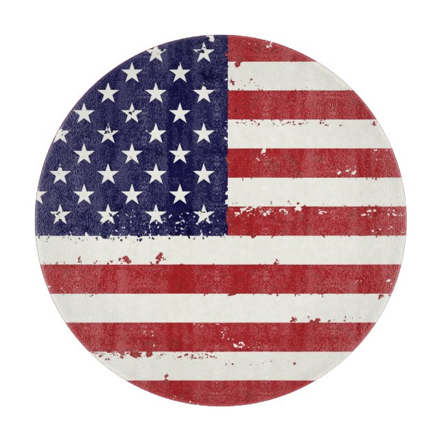 Distress Patriotic American Flagga (Framsidan)