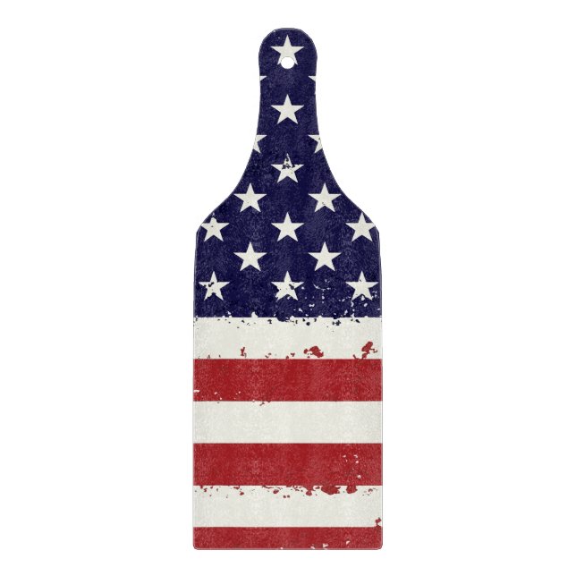 Distress Patriotic American Flagga (Framsidan)