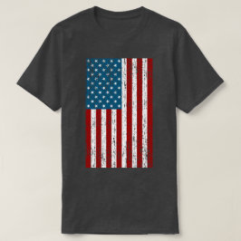 Distress Patriotic American Flagga T Shirt