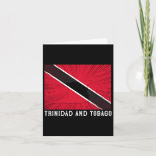 Distress Patriotic Trinidad och Tobygo Flagga Trin Kort