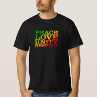 Distress Peace Kärlek Unity Respect Rasta Reggae