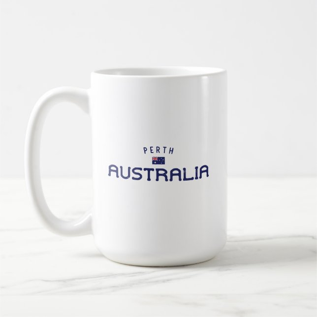 Distress Perth Australien Kaffemugg (Vänster)