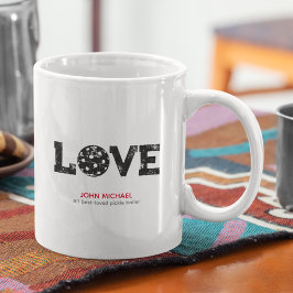 Distress Pickleball KÄRLEK Kaffemugg