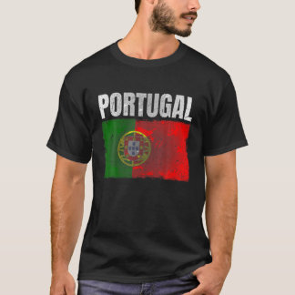 Distress Portugal Flagga Graphics För manar Women  T Shirt