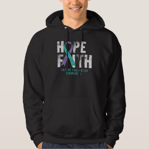 Distress Quote Faith Hope Suicide Prevention Awa Hoodie