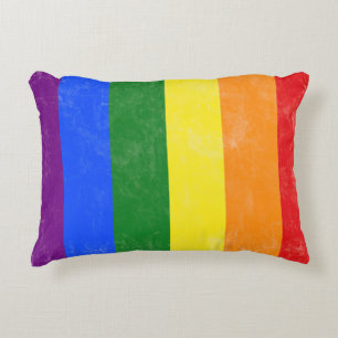 Distress Rainbow Pillow Prydnadskudde