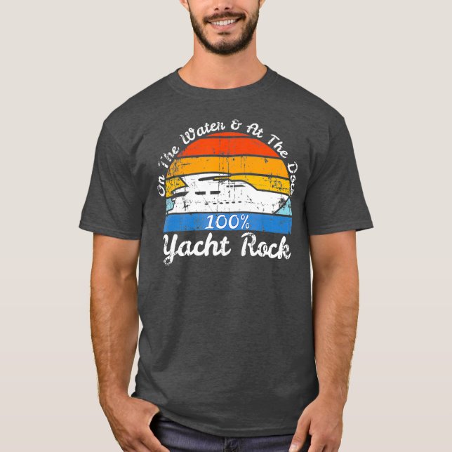 Distress Retro Yacht Sten T Shirt (Framsida)