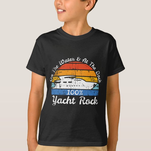 Distress Retro Yacht Sten T Shirt (Framsida)