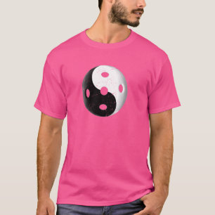 Distress Retro Yin och Yang Vintage Pickleball T Shirt