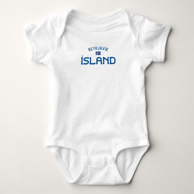 Distress Reykjavik (Islandet) T Shirt (Framsida)